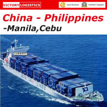 Sea Freight/Logistics/Shipping From Sehnzhen/Shanghai/Ningbo/Dalian/Qingdao/Tianjin/Shanghai China to Manila, Cebu, Philippines